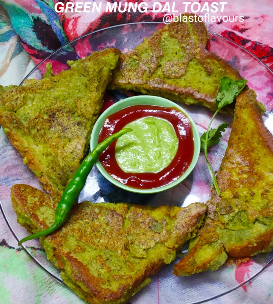 Green Mung Dal Toast A Healthy Start Of The Day Blast Of Flavours